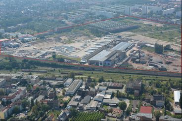 Bild vergrößern: Luftbild Freie Strae SKET Magdeburg