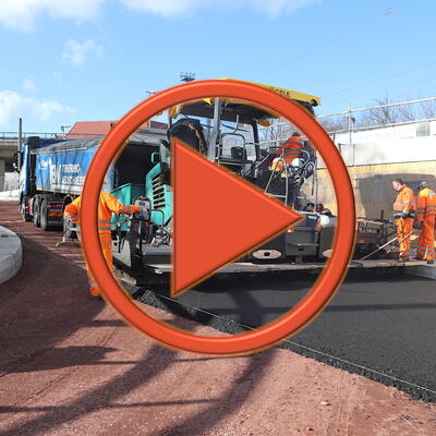 Video: Asphalt für den Tunnel 24.02.2022
