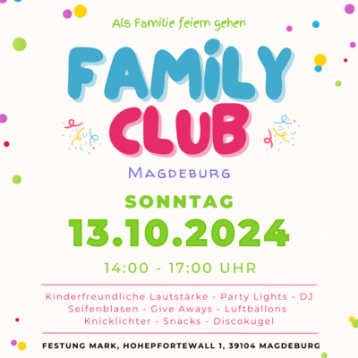 Kopie von Kopie von Kopie von Family Club - Flyer (Instagram-Beitrag)