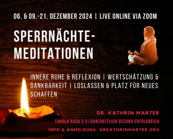 Sperrnächte Meditation Live Online