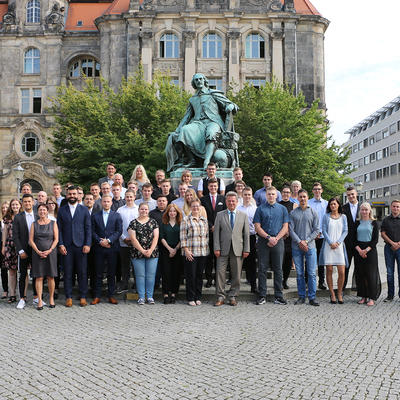 Gruppenbild neuer Azubis der Stadtverwaltung 2019