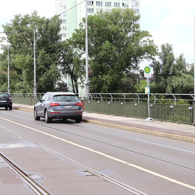 Ersatzhaltestelle Anna-Ebert-Brücke, 08/21