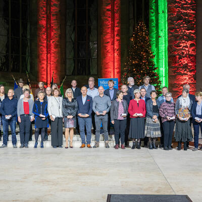 Gruppenbild zur Magdeburger Sportlerehrung 2022