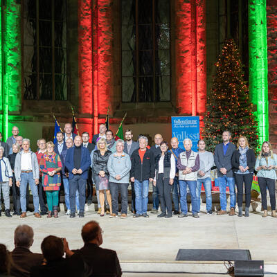 Gruppenbild zur Magdeburger Sportlerehrung 2022