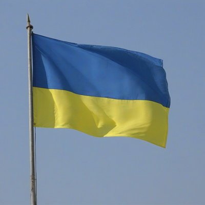 Bild vergrößern: Ukrainische Flagge