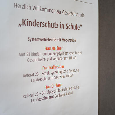 Ein Thema der Tagung war "Kinderschutz in der Schule"