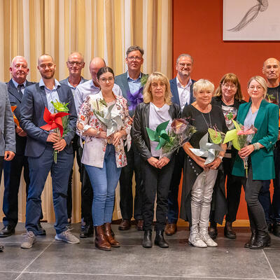 Gruppenfoto von einem Teil der Geehrten