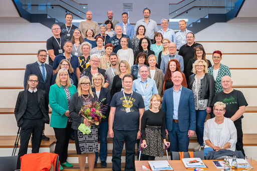 Gruppenfoto der Schwerbehindertenvertretungen im Alten Rathaus