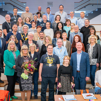 Gruppenfoto der Schwerbehindertenvertretungen im Alten Rathaus