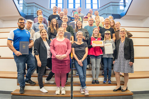 Gruppenbild Preisverleihung STADTRADELN 2024