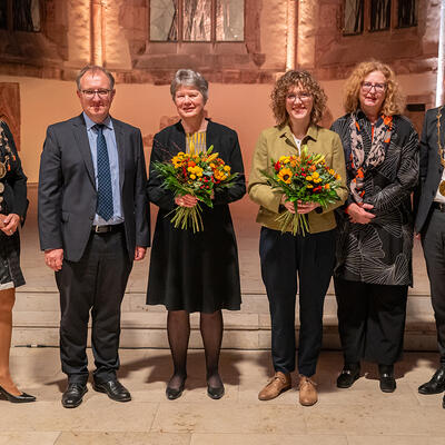 Prof. Dr. Hedwig Röckelein und Kunsthistorikerin Jana Kröning