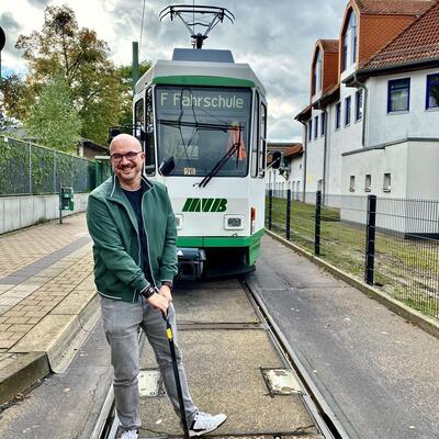 Bild vergrößern: Mit dem Fahrschulwagen unterwegs - ÖPNV-Planung aus einer neuen Sicht erleben