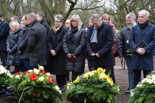 Oberbürgermeisterin Borris gedenkt der Opfer der Zerstörung Magdeburgs 1945