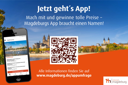 Bild vergrößern: Name für Magdeburg-App